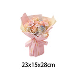 Maxbell Soap Flower Bouquet Romantic Mother's Day Gift for Party Wedding Anniversary Pink