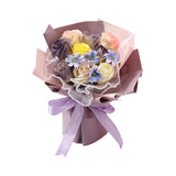 Maxbell Soap Flower Bouquet Romantic Mother's Day Gift for Party Wedding Anniversary Violet