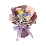 Maxbell Soap Flower Bouquet Romantic Mother's Day Gift for Party Wedding Anniversary Violet