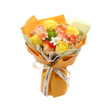 Maxbell Soap Flower Bouquet Romantic Mother's Day Gift for Party Wedding Anniversary Orange