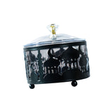 Maxbell Ramadan Tray Gold Durable with Lid Serving Tray for Kitchen Table Black