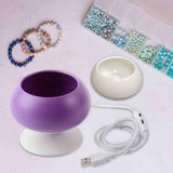 Maxbell Electric Beads Spinner Bead Spinner Bowl for Bracelets Clay Beads Waist Bead