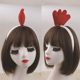 Maxbell 2xChicken Animal Costume Cute Easter Chicken Head Hoop Set for Holiday Cosplay 5 piece