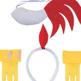 Maxbell 2xChicken Animal Costume Cute Easter Chicken Head Hoop Set for Holiday Cosplay 5 piece