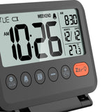 Maxbell Desktop Clock LCD Folding Desktop Table Clocks for Travelling Office Bedroom