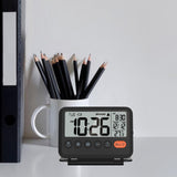 Maxbell Desktop Clock LCD Folding Desktop Table Clocks for Travelling Office Bedroom