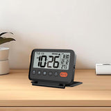 Maxbell Desktop Clock LCD Folding Desktop Table Clocks for Travelling Office Bedroom