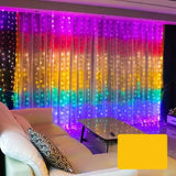 Maxbell LED Curtain Lights EU Adapter Curtain Fairy Lights for Indoor Wedding Garden