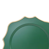 Maxbell 10 Pieces Charger Plates Durable Kitchen Plates for Reception Events Kitchen Green