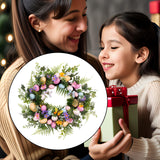 Maxbell Easter Egg Flower Wreath Easter Door Garland for Front Door Patio Porch Home