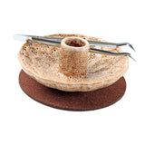 Incense Holder Home Fragrance with Mat Tweezer DIY Supplies Sage Burner Bowl Beige