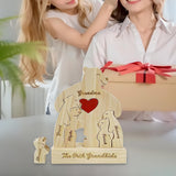Bear Family Wood Puzzle Unique DIY Toy Bear Family Ornament Thoughtful Gifts