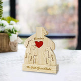 Bear Family Wood Puzzle Unique DIY Toy Bear Family Ornament Thoughtful Gifts
