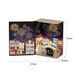 DIY Book Bookends Kits Building Puzzles Doll House Model for Teens Boys Kids City