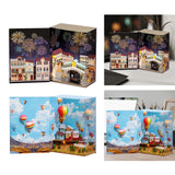 DIY Book Bookends Kits Building Puzzles Doll House Model for Teens Boys Kids City
