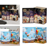 DIY Book Bookends Kits Building Puzzles Doll House Model for Teens Boys Kids City