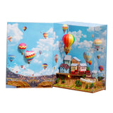 DIY Book Bookends Kits Building Puzzles Doll House Model for Teens Boys Kids Ballon