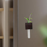 Maxbell Maxbell Mini Refrigerator Vase Magnets Plant Refrigerator Magnet for Kitchen Bedroom Walnut L
