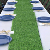Maxbell Maxbell Synthetic Grass Table Runner Realistic for Indoor Outdoor Restaurant Kitchen 12 x 36 inch