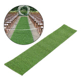 Maxbell Maxbell Synthetic Grass Table Runner Realistic for Indoor Outdoor Restaurant Kitchen 12 x 36 inch