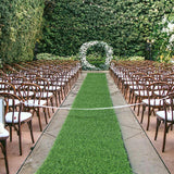 Maxbell Maxbell Synthetic Grass Table Runner Realistic for Indoor Outdoor Restaurant Kitchen 12 x 36 inch