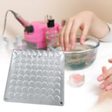 Acrylic Magnetic Seashell Display Box Multipurpose Travel Rhinestone Storage 64 Grids