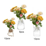 Maxbell Maxbell Small Vases Flower Arrangement Decorative for Gift Table Centerpiece Wedding 12x  with rope