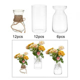 Maxbell Maxbell Small Vases Flower Arrangement Decorative for Gift Table Centerpiece Wedding 12x  with rope