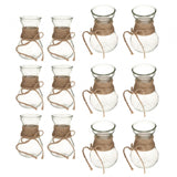 Maxbell Maxbell Small Vases Flower Arrangement Decorative for Gift Table Centerpiece Wedding 12x  with rope