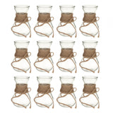 Maxbell Maxbell Small Vases Flower Arrangement Decorative for Gift Table Centerpiece Wedding 12x  with rope