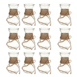 Maxbell Maxbell Small Vases Flower Arrangement Decorative for Gift Table Centerpiece Wedding 12x  with rope