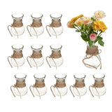 Maxbell Maxbell Small Vases Flower Arrangement Decorative for Gift Table Centerpiece Wedding 12x  with rope