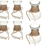 Maxbell Maxbell Small Vases Flower Arrangement Decorative for Gift Table Centerpiece Wedding 12x  with rope