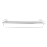 Maxbell Maxbell Floating Shelf Wall Mounted Toilet Shelf Easy Clean Kitchen Removable Holder White 60cm