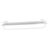 Maxbell Maxbell Floating Shelf Wall Mounted Toilet Shelf Easy Clean Kitchen Removable Holder White 60cm