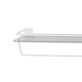 Maxbell Maxbell Floating Shelf Wall Mounted Toilet Shelf Easy Clean Kitchen Removable Holder White 60cm