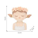 Maxbell Maxbell Head Planter Decorative Ornament Resin Flower Pot for Office Home Decor Style C