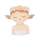 Maxbell Maxbell Head Planter Decorative Ornament Resin Flower Pot for Office Home Decor Style C