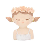 Maxbell Maxbell Head Planter Decorative Ornament Resin Flower Pot for Office Home Decor Style C