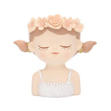 Maxbell Maxbell Head Planter Decorative Ornament Resin Flower Pot for Office Home Decor Style C