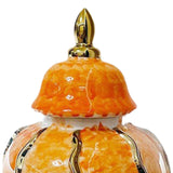 Maxbell Maxbell Ceramic Flower Vase Porcelain Ginger Jar with Lid for Living Room Home Decor Medium