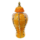 Maxbell Maxbell Ceramic Flower Vase Porcelain Ginger Jar with Lid for Living Room Home Decor Medium