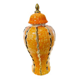 Maxbell Maxbell Ceramic Flower Vase Porcelain Ginger Jar with Lid for Living Room Home Decor Medium