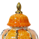 Maxbell Maxbell Ceramic Vase Ornament Porcelain Ginger Jar for Housewarming Entrance Wedding 18cmx18cmx36cm