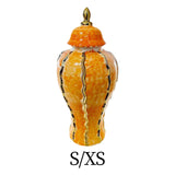 Maxbell Maxbell Ceramic Vase Ornament Porcelain Ginger Jar for Housewarming Entrance Wedding 18cmx18cmx36cm