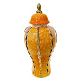 Maxbell Maxbell Ceramic Vase Ornament Porcelain Ginger Jar for Housewarming Entrance Wedding 18cmx18cmx36cm