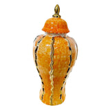 Maxbell Maxbell Ceramic Vase Ornament Porcelain Ginger Jar for Housewarming Entrance Wedding 18cmx18cmx36cm