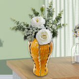Maxbell Maxbell Ceramic Vase Ornament Porcelain Ginger Jar for Housewarming Entrance Wedding 18cmx18cmx36cm