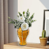 Maxbell Maxbell Ceramic Vase Ornament Porcelain Ginger Jar for Housewarming Entrance Wedding 18cmx18cmx36cm
