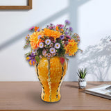 Maxbell Maxbell Ceramic Vase Ornament Porcelain Ginger Jar for Housewarming Entrance Wedding 18cmx18cmx36cm